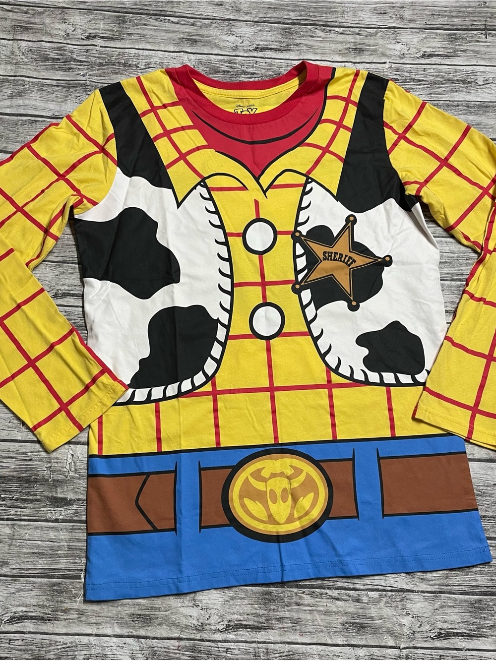 Adult Medium Toy Story Woody Shirt Halloween Costume Excellent Condition